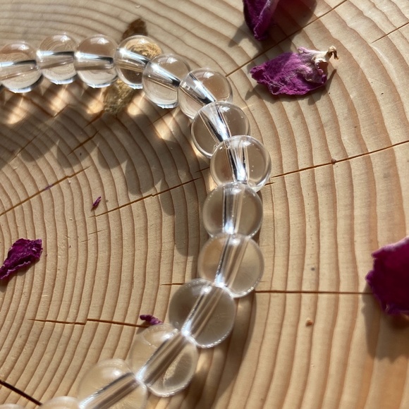 Clear Quartz Beaded Bracelet - Picture 3 of 3